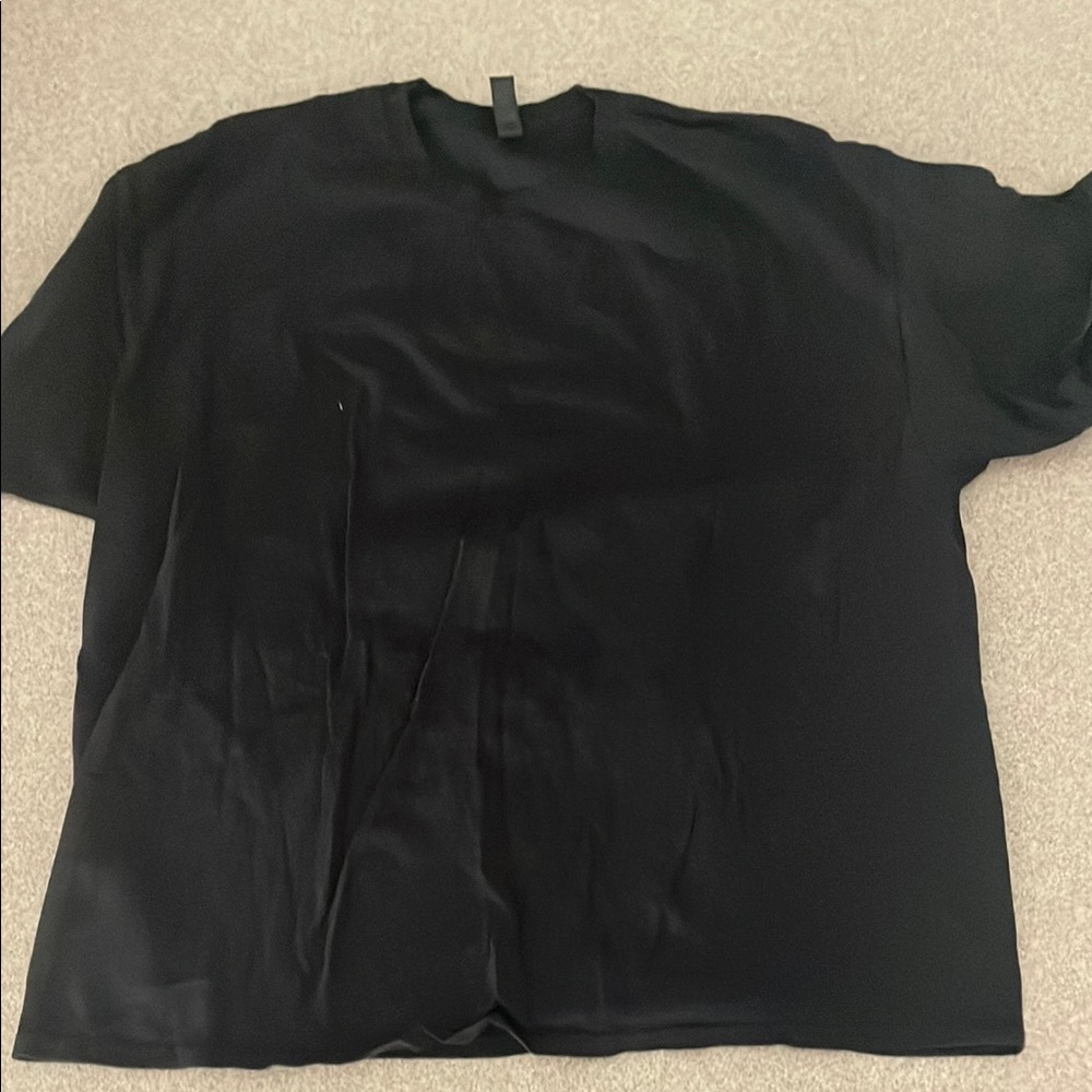 .Gildan Black Short Sleeve Tee Shirt Classic Crew Neck 3XL